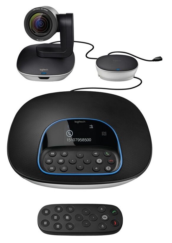 Logitech Sistema De Videoconferência Fullhd (preto/cinza) - Logitech