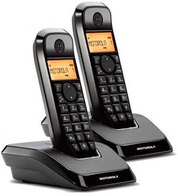 Motorola Pack 2x Telefone S/ Fios Digital S1202 Duo (preto) - Motorola