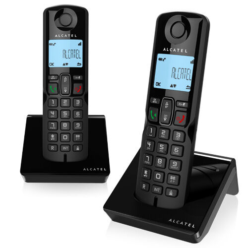 Alcatel Pack 2x Telefone S/ Fios S250 Duo (preto) - Alcatel