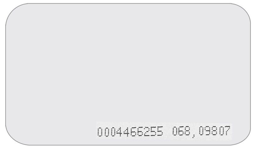 Default Cartão De Proximidade Numerado P/ Rádio-frequência 13,56mhz