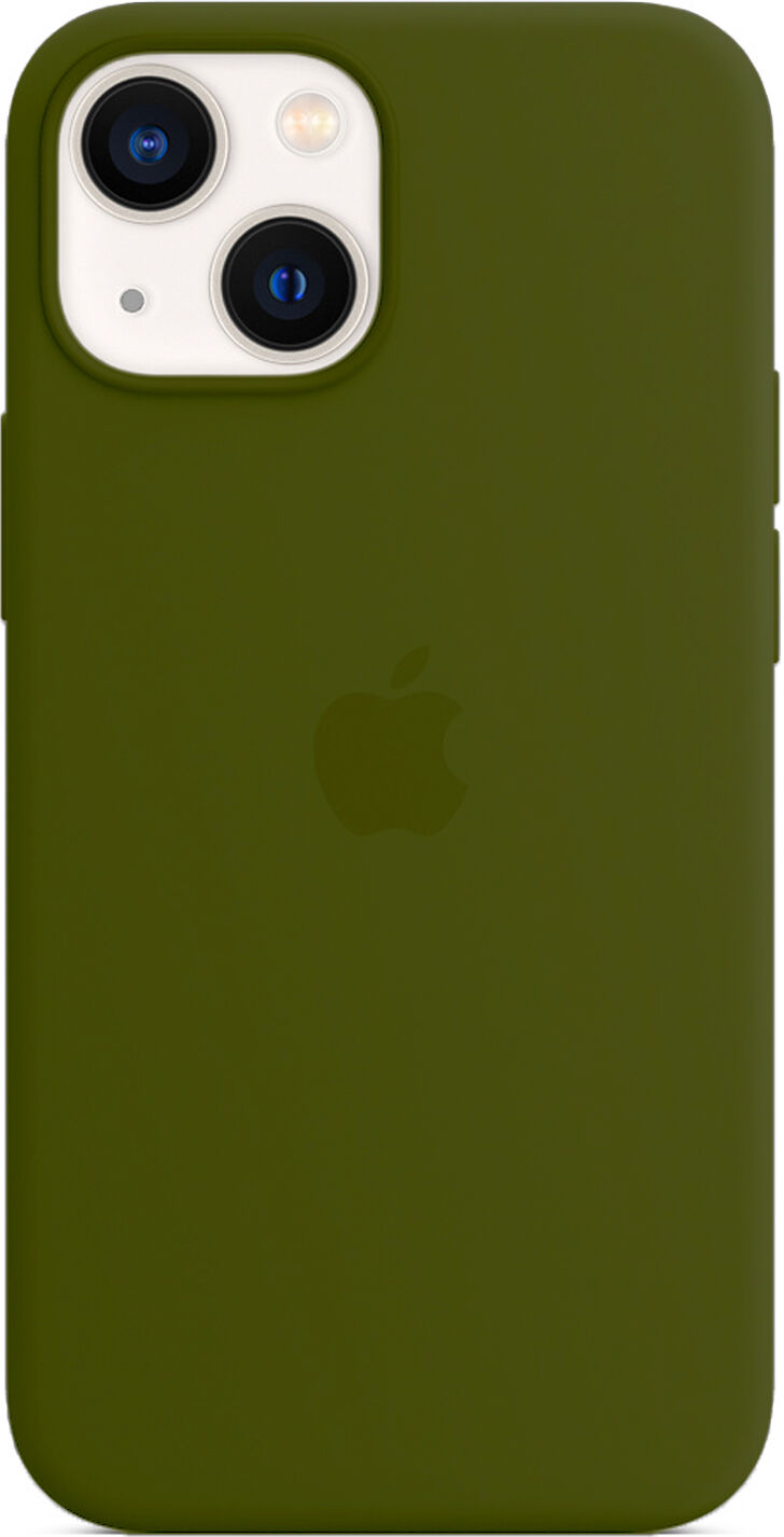 Apple Capa Silicone Verde Musgo iPhone 13 Mini Novo