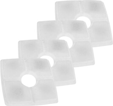 Primematik Filtros de Carvão Ativado para Cães e Gatos Fonte de Água (Transparente - 12.4x.12.4cm - 4 Un)