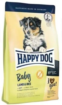 Happy Dog Ração para Cães (4 Kg - Seca - Cachorros - Sabor: Cordeiro e Arroz)