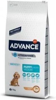 Advance Ração para Cães (12Kg - Seca - Porte Médio - Cachorros - Sabor: Frango)