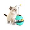 Zmdecqna Dispensador Para Gato Quebra-Cabeça Interativo Para Gatinhos Informações Para Gato Bolas Dispensadoras De Comida Para Gatinhos Azul