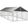 Vidaxl Canil com telhado de exterior 600x200x150 cm