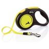 Flexi Trela para Cão Comprimento Ajustável (Amarelo - 5m - Até: 15 Kg - S - Porte Pequeno)