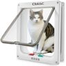 Elkuaie Porta Para Gato Grande Porta Para Gato Grande Com Trava De 4 Vias Porta Para Gato De Estimação À Prova De Intempéries