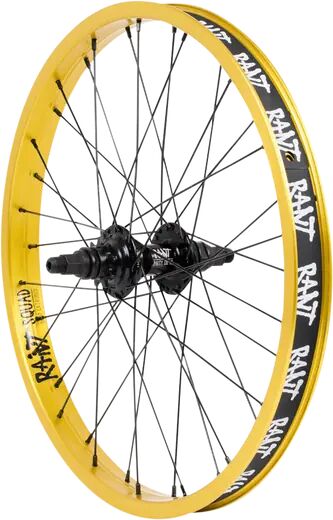 Rant Party On V2 20" Cassette BMX Roda Traseira (Matte Gold - Right hand drive)