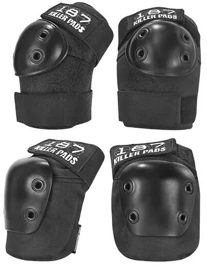 187 Killer Pads Knee And Elbow Combo Pack (Preto)