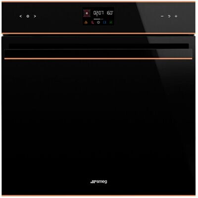 Forno Smeg SOP6602TNR 60 cm Preto e Cobre Dolce Stil Novo Pirolítico Forno Smeg SOP6602TNR 60 cm Preto e Cobre Dolce Stil Novo Pirolítico