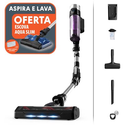 ASPIRADOR VERTICAL SEM FIOS ROWENTA RH2037PT AQUA ASPIRADOR VERTICAL SEM FIOS ROWENTA RH2037PT AQUA