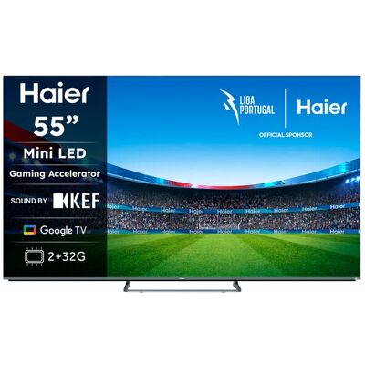 Haier H55M80FUX 55" 4K Ultra HD Smart TV - Série Mini LED Haier H55M80FUX 55" 4K Ultra HD Smart TV - Série Mini LED