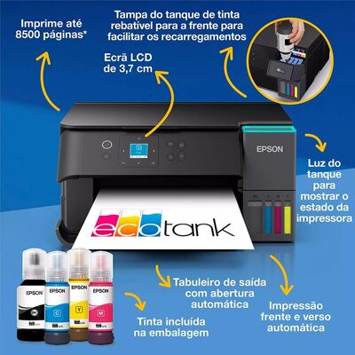 IMPRESSORA MULTIFUNÇÕES EPSON ECOTANK ET-2950 IMPRESSORA MULTIFUNÇÕES EPSON ECOTANK ET-2950