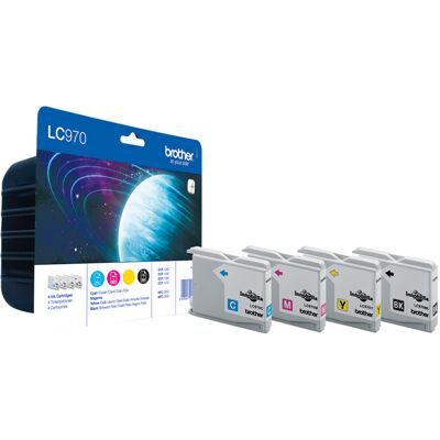 TINTEIRO BROTHER LC-970 KIT 4 CORES TINTEIRO BROTHER LC-970 KIT 4 CORES