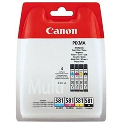 TINTEIRO CANON CLI-581 C/M/Y/BK MP TINTEIRO CANON CLI-581 C/M/Y/BK MP