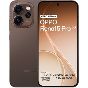 OPPO Reno 15 Pro 5G - Tela de 6,32 polegadas - 12 GB RAM - 512 GB - Preto Mocha - Smartphone OPPO Reno 15 Pro 5G - Tela de 6,32 polegadas - 12 GB RAM - 512 GB - Preto Mocha - Smartphone