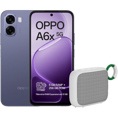 SMARTPHONE OPPO A6X 5G 256GB + COLUNA PORTÁTIL SMARTPHONE OPPO A6X 5G 256GB + COLUNA PORTÁTIL