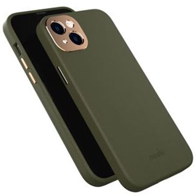 Capa de Couro para iPhone 14 Max - Verde Junípero Capa de Couro para iPhone 14 Max - Verde Junípero
