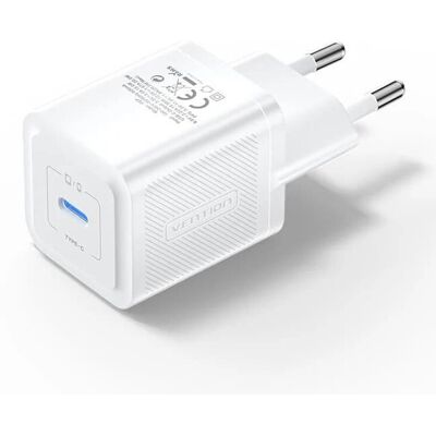 Vention Carregador de Parede USB-C 20W Branco Vention Carregador de Parede USB-C 20W Branco