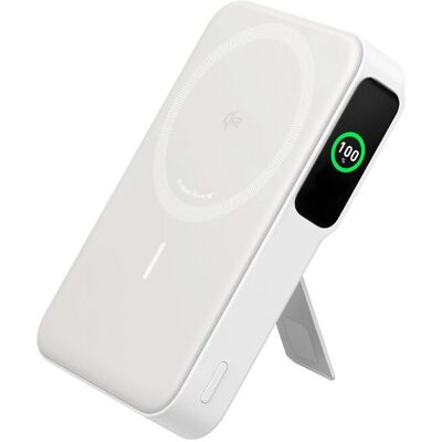 Power Bank Anker 10.000mAh Carregamento Sem Fio Branco Power Bank Anker 10.000mAh Carregamento Sem Fio Branco