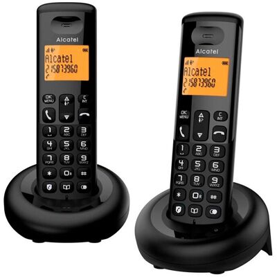 TELEFONE SEM FIOS ALCATEL E160 DUO PR TELEFONE SEM FIOS ALCATEL E160 DUO PR
