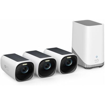 Sistema de câmeras de segurança 4K Eufy - Montagem na parede Sistema de câmeras de segurança 4K Eufy - Montagem na parede