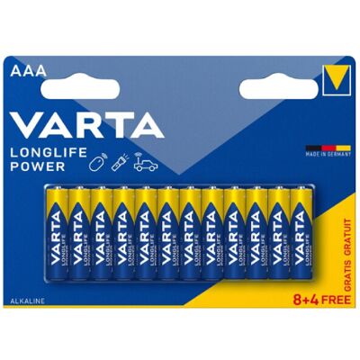 PILHA VARTA BLISTER 8+4 LR03 AAA PILHA VARTA BLISTER 8+4 LR03 AAA
