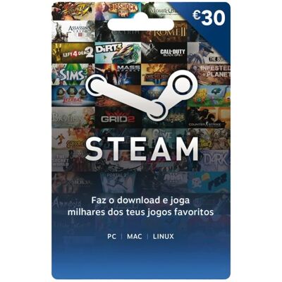STEAM WALLET 30 EUROS STEAM WALLET 30 EUROS
