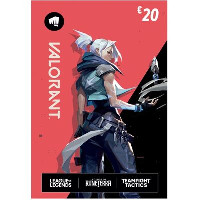 RIOT GAMES CARTÃO RIOT VALORANT 20 EUROS RIOT GAMES CARTÃO RIOT VALORANT 20 EUROS