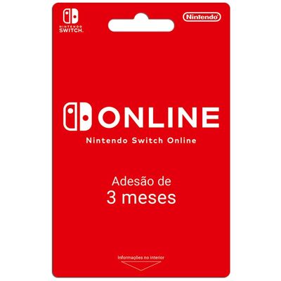 Nintendo SUBSCRICAO 3 MESES Nintendo SUBSCRICAO 3 MESES