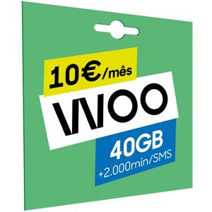 PACK CARTÃO WOO 10EUR 40GB PACK CARTÃO WOO 10EUR 40GB