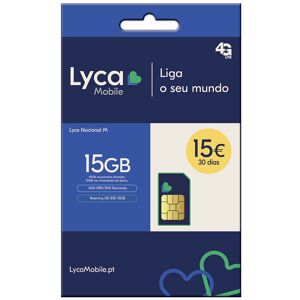 CARTÃO SIM LYCAMOBILE 15EUR CARTÃO SIM LYCAMOBILE 15EUR