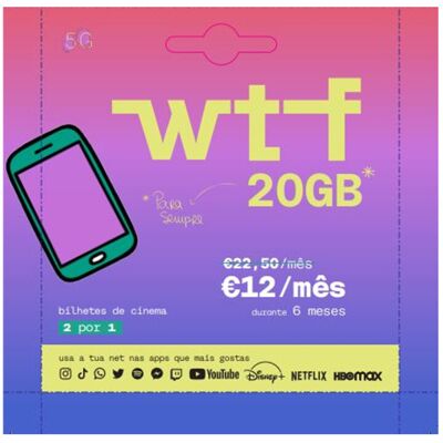 NOS CARTÃO WTF 20GB NOS CARTÃO WTF 20GB