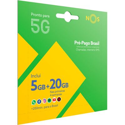 CARTÃO NOS BRASIL 5GB + 20GB CARTÃO NOS BRASIL 5GB + 20GB