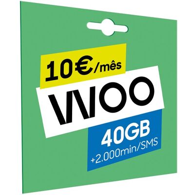 PACK CARTÃO WOO 10EUR 40GB PACK CARTÃO WOO 10EUR 40GB