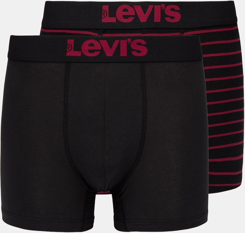 Levi's Boxers Levi's Vintage Stripe - Preto/Vermelho - Homem