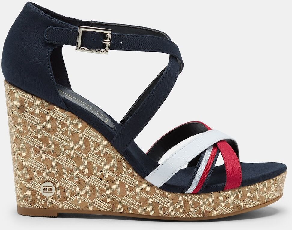 Tommy Hilfiger Sandálias Tommy Hilfiger Corporate Detail High Wedge - Varias Cores - Mulher