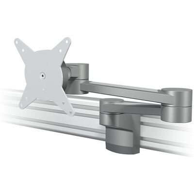Dataflex Braço de monitor VIEWLITE , para sistema de calhas, dois suportes, prateado / branco, Braço de monitor VIEWLITE, para sistema de calhas, dois suportes, prateado / branco. Rotação 360°, inclinação +90° / -30°, oscilação 360°. Capacidade de aperto Dataflex Braço de monitor VIEWLITE , para sistema de calhas, dois suportes, prateado / branco, Braço de monitor VIEWLITE, para sistema de calhas, dois suportes, prateado / branco. Rotação 360°, inclinação +90° / -30°, oscilação 360°. Capacidade de aperto