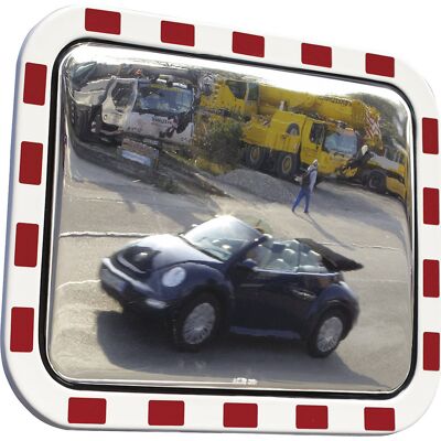 Dan-MIRROR Espelho de trânsito em formato XXL , em acrílico, L x A 1200 x 1000 mm, distância de visualização 27 – 35 m, Espelho de trânsito em formato XXL, em acrílico, L x A 1200 x 1000 mm, distância de visualização 27 - 35 m. Em vidro acrílico resistent Dan-MIRROR Espelho de trânsito em formato XXL , em acrílico, L x A 1200 x 1000 mm, distância de visualização 27 – 35 m, Espelho de trânsito em formato XXL, em acrílico, L x A 1200 x 1000 mm, distância de visualização 27 - 35 m. Em vidro acrílico resistent