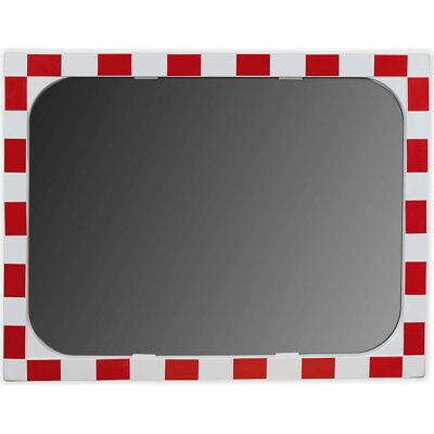 Moravia Espelho de trânsito , espelho em vidro Sekurit, caixilho em plástico, vermelho refletor, dimensões do espelho LxA 800 x 600 mm, Espelho de trânsito, espelho em vidro Sekurit, caixilho em plástico, vermelho refletor, dimensões do espelho LxA 800 x Moravia Espelho de trânsito , espelho em vidro Sekurit, caixilho em plástico, vermelho refletor, dimensões do espelho LxA 800 x 600 mm, Espelho de trânsito, espelho em vidro Sekurit, caixilho em plástico, vermelho refletor, dimensões do espelho LxA 800 x