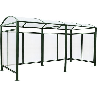 PROCITY Cobertura para bicicletas, paragens de autocarros, entradas , modelo básico + ampliação com revestimento traseiro/laterais, verde musgo, Cobertura para bicicletas, paragens de autocarros, entradas, modelo básico + ampliação com revestimento trasei PROCITY Cobertura para bicicletas, paragens de autocarros, entradas , modelo básico + ampliação com revestimento traseiro/laterais, verde musgo, Cobertura para bicicletas, paragens de autocarros, entradas, modelo básico + ampliação com revestimento trasei