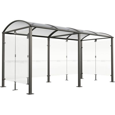 PROCITY Cobertura para bicicletas com vidro , modelo básico + ampliação com paredes laterais/traseira, cinzento antracite, Cobertura para bicicletas com vidro, modelo básico + ampliação com paredes laterais/traseira, cinzento antracite. Cobertura para bic PROCITY Cobertura para bicicletas com vidro , modelo básico + ampliação com paredes laterais/traseira, cinzento antracite, Cobertura para bicicletas com vidro, modelo básico + ampliação com paredes laterais/traseira, cinzento antracite. Cobertura para bic