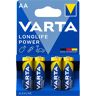 Varta Bateria LONGLIFE Power, tamanho AA, embalagem de 4 unid., a partir de 20 UE