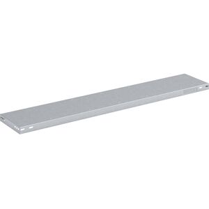 eurokraft pro Prateleira em aço, capacidade de carga 125 kg , galvanizado, LxP 1300 x 300 mm, Prateleira em aço, capacidade de carga 125 kg, galvanizado, LxP 1300 x 300 mm. Completo com parafusos. Especialmente resistente à torção através de cantos da pra eurokraft pro Prateleira em aço, capacidade de carga 125 kg , galvanizado, LxP 1300 x 300 mm, Prateleira em aço, capacidade de carga 125 kg, galvanizado, LxP 1300 x 300 mm. Completo com parafusos. Especialmente resistente à torção através de cantos da pra