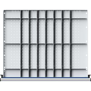 Conjunto de Divisores de Gavetas - 750x600mm - Divisão 1/8 - Altura do Frontal 60mm Conjunto de Divisores de Gavetas - 750x600mm - Divisão 1/8 - Altura do Frontal 60mm