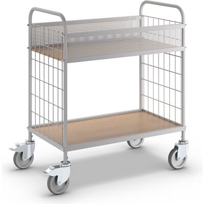 eurokraft pro Carro de andares para escritório , capacidade de carga 150 kg, com 2 andares, 4 rodas orientáveis, 2 delas com bloqueio duplo, Ø das rodas 125 mm, Carro de andares para escritório, capacidade de carga 150 kg, com 2 andares, 4 rodas orientáve eurokraft pro Carro de andares para escritório , capacidade de carga 150 kg, com 2 andares, 4 rodas orientáveis, 2 delas com bloqueio duplo, Ø das rodas 125 mm, Carro de andares para escritório, capacidade de carga 150 kg, com 2 andares, 4 rodas orientáve