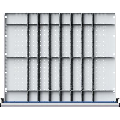 Conjunto de Divisores de Gavetas - 750x600mm - Divisão 1/8 - Altura do Frontal 60mm Conjunto de Divisores de Gavetas - 750x600mm - Divisão 1/8 - Altura do Frontal 60mm