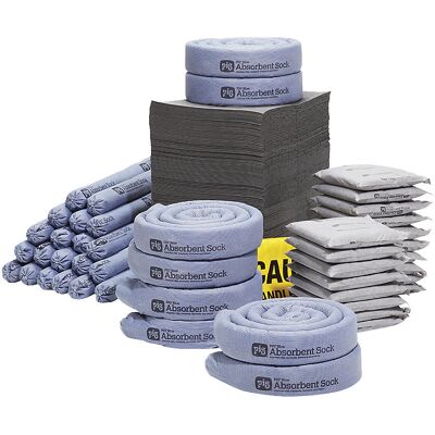 PIG Pacote de reabastecimento pata kit de emergência, grande , versão universal, absorve 277,8 l, Pacote de reabastecimento pata kit de emergência, grande, versão universal, absorve 277,8 l. Absorve óleos, líquidos de refrigeração, solventes e água. Absor PIG Pacote de reabastecimento pata kit de emergência, grande , versão universal, absorve 277,8 l, Pacote de reabastecimento pata kit de emergência, grande, versão universal, absorve 277,8 l. Absorve óleos, líquidos de refrigeração, solventes e água. Absor