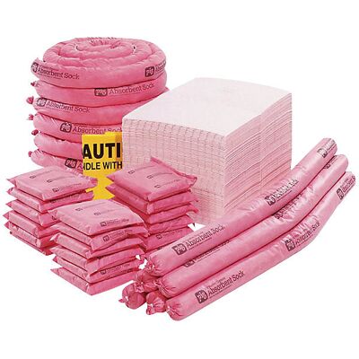 Kit de emergência Pig, tamanho médio, químico, 179,2L Kit de emergência Pig, tamanho médio, químico, 179,2L